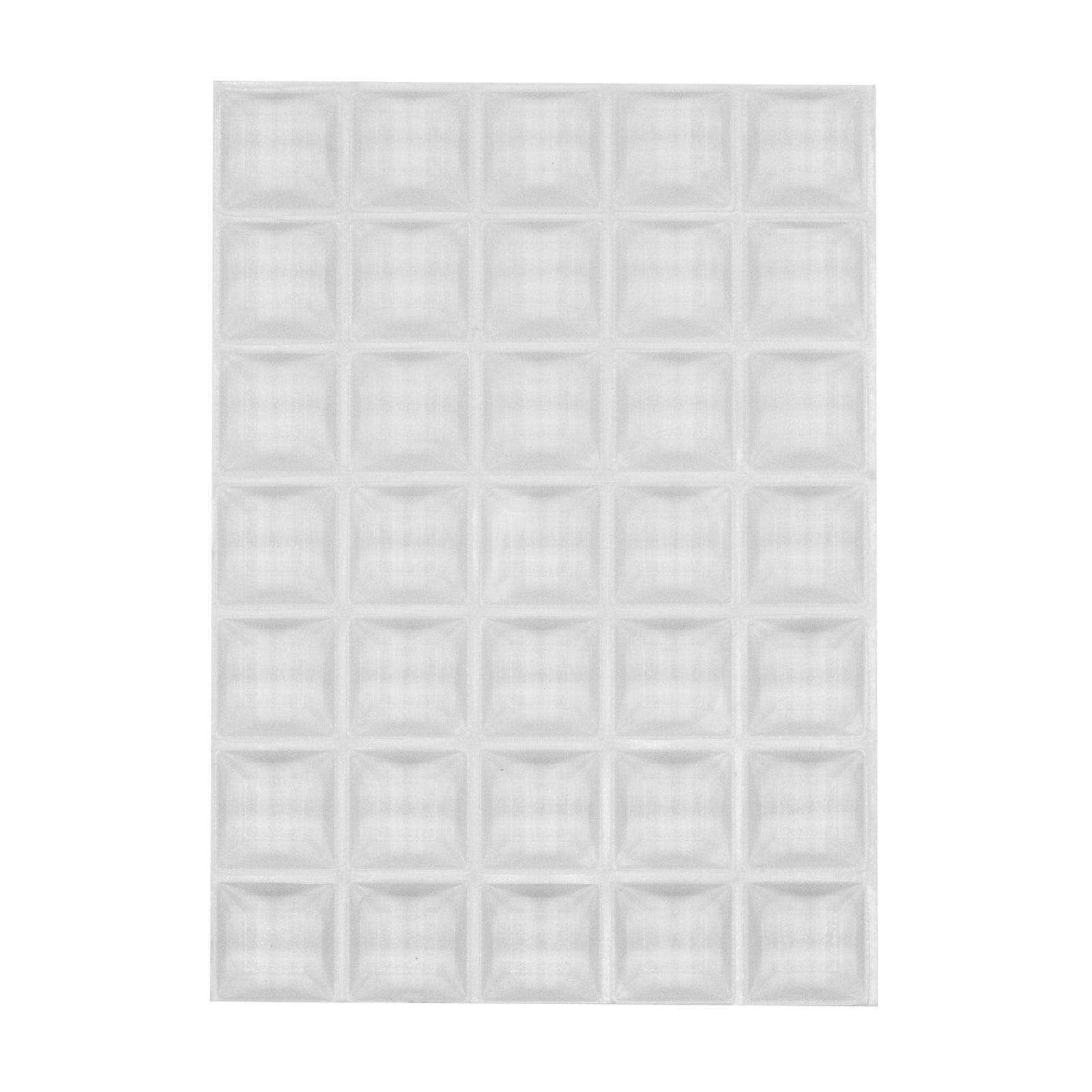 Square Tapered Tall Clear Rubber Feet - S-VSQBC35 - Picture Hang Solutions