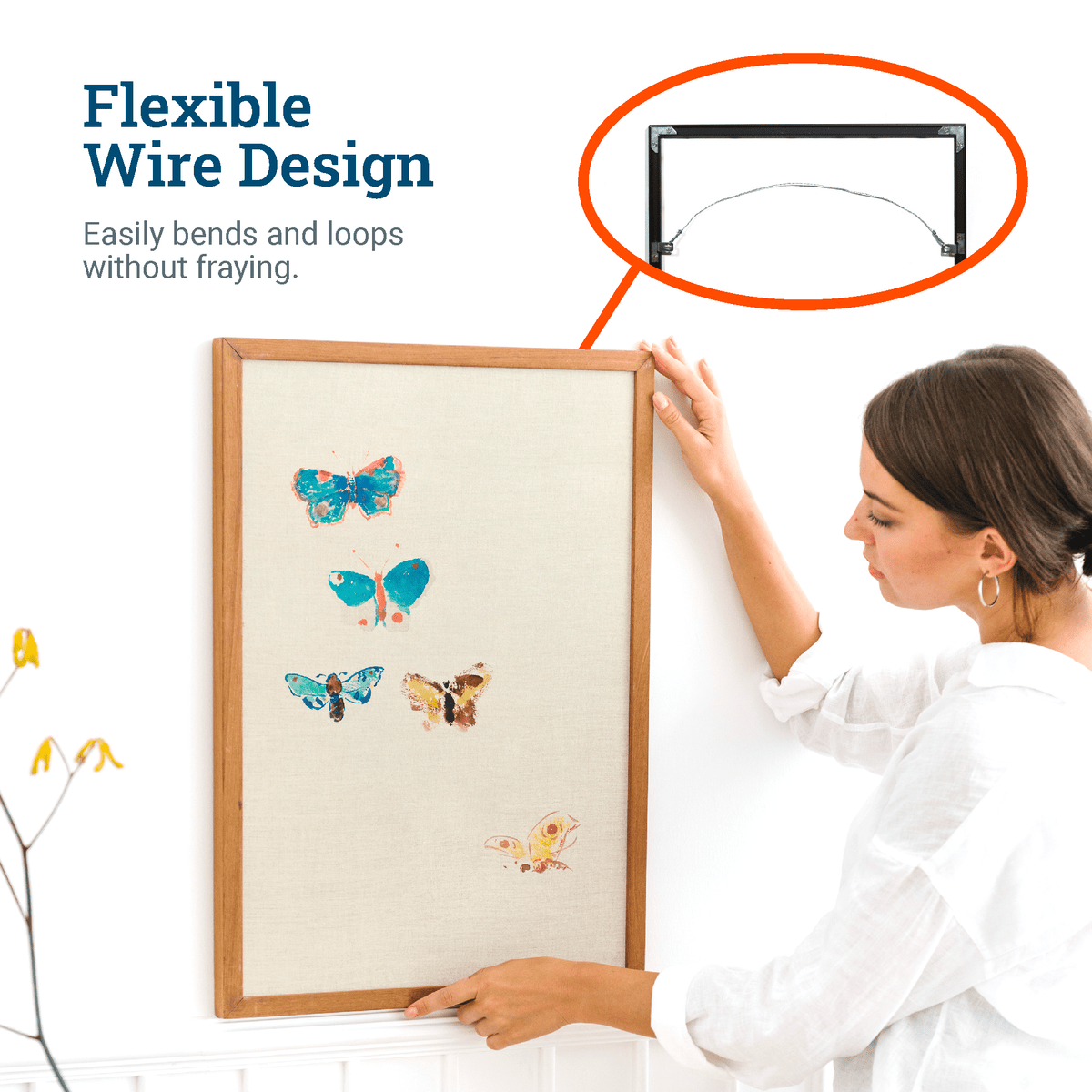 Stainless Steel Hanging Wire 9ft. - S-ROLL-5629 - Picture Hang Solutions