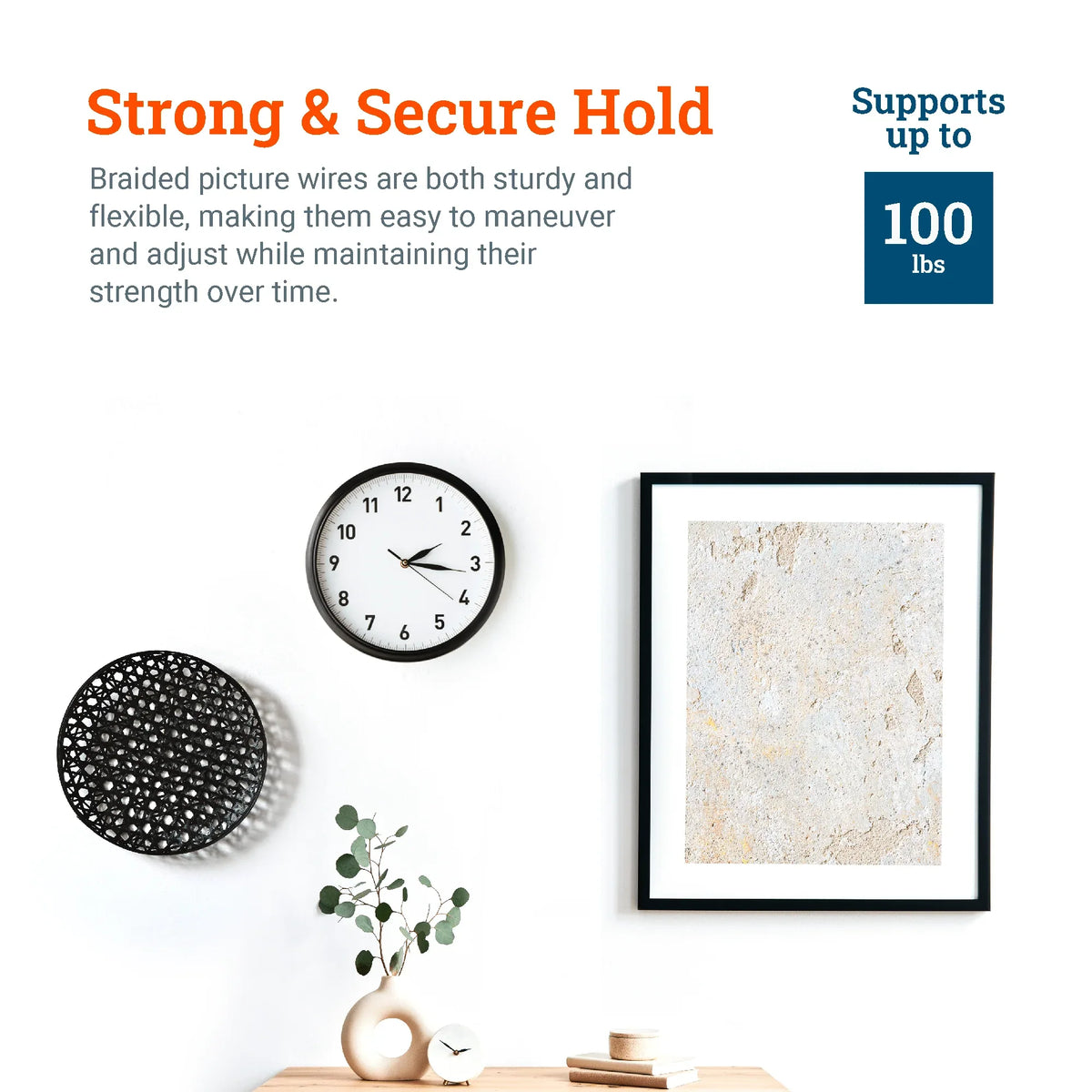 Stainless Steel Hanging Wire 9ft. - S-ROLL-5629 - Picture Hang Solutions