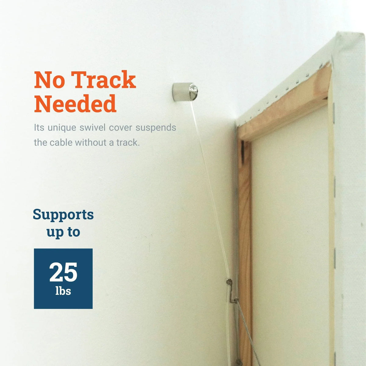 Stand Alone Gallery Nylon Cable - S-GS3-N72 - Picture Hang Solutions