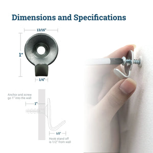 Steel 30 lb Utility Hook - S-UH-30X - Picture Hang Solutions