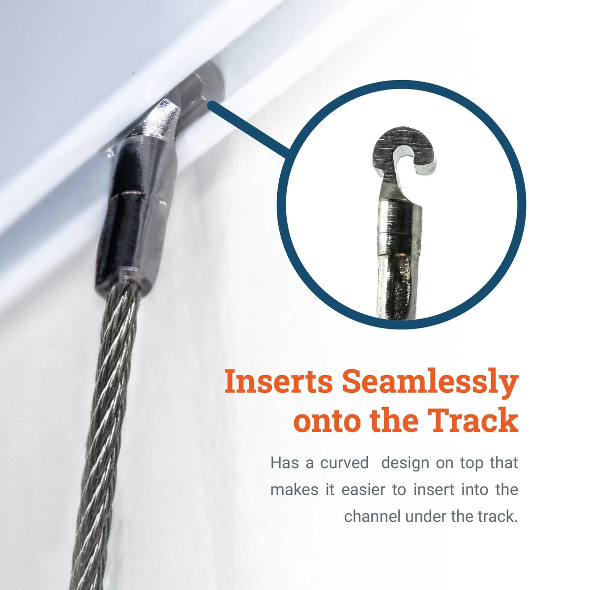 Steel Cord 72 - Inch With Small Hook - S-GSC-S001 - Picture Hang Solutions