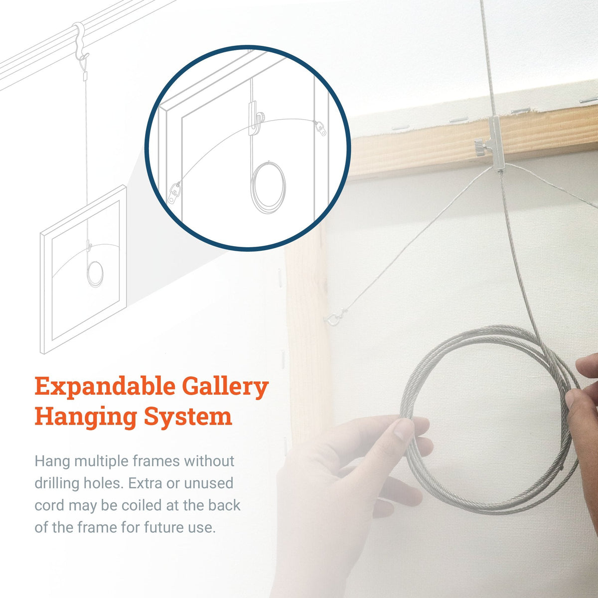 Steel Loop Cable 72 inch - S-GSC-S72 - Picture Hang Solutions