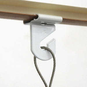 Sturdy Ceiling Grid Hooks - Holds up to 15 lbs - Drop Ceiling Hooks for Posters and Decorations - S-HWR-DCHX - Picture Hang Solutions