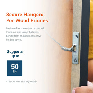 Super Steel 2 - Hole Wire Hanger - S-HWR-107X - Picture Hang Solutions