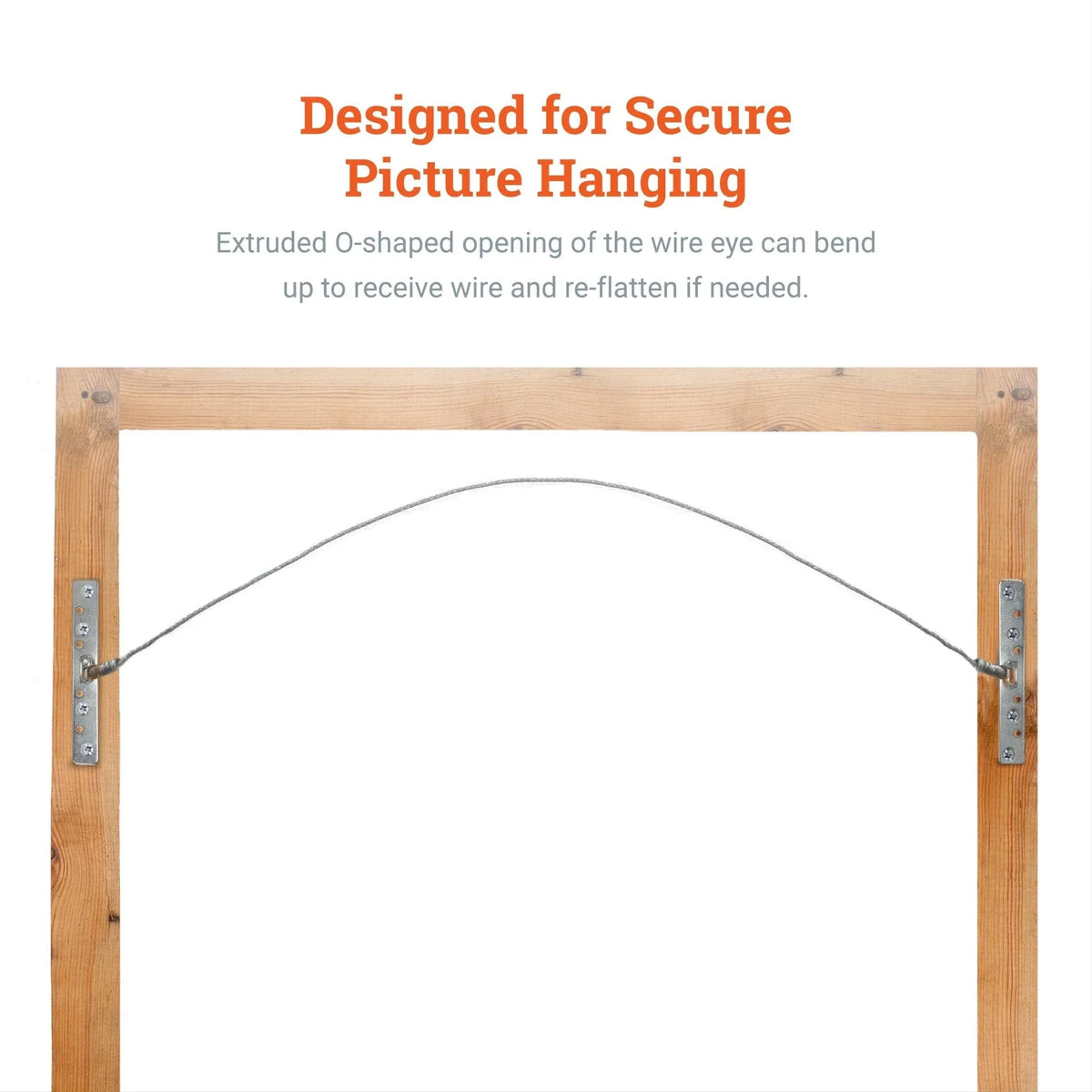 Super Steel 4 - Hole Wire Hanger - S-HWR-110X - Picture Hang Solutions