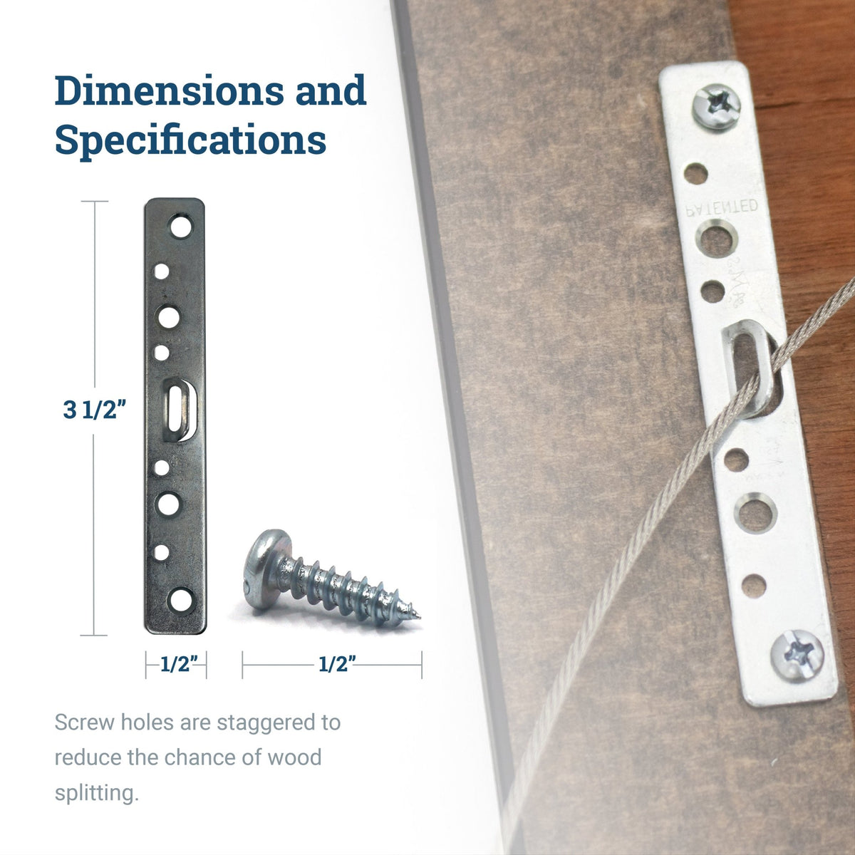 Super Steel 4-Hole Wire Hanger - HWR-110X - Picture Hang Solutions