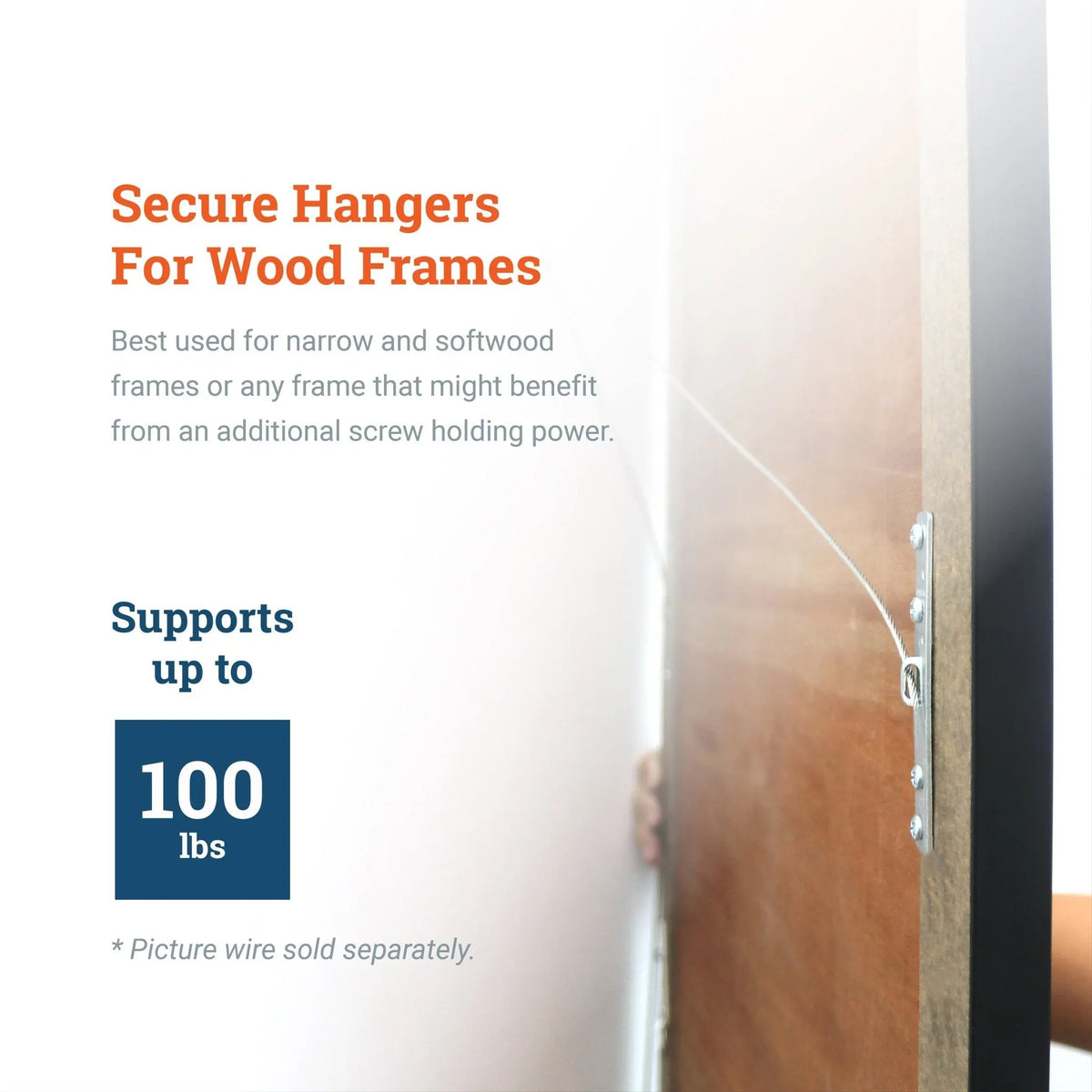 Super Steel 4 - Hole Wire Hanger - S-HWR-110X - Picture Hang Solutions