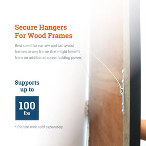 Super Steel 4 - Hole Wire Hanger - S-HWR-110X - Picture Hang Solutions