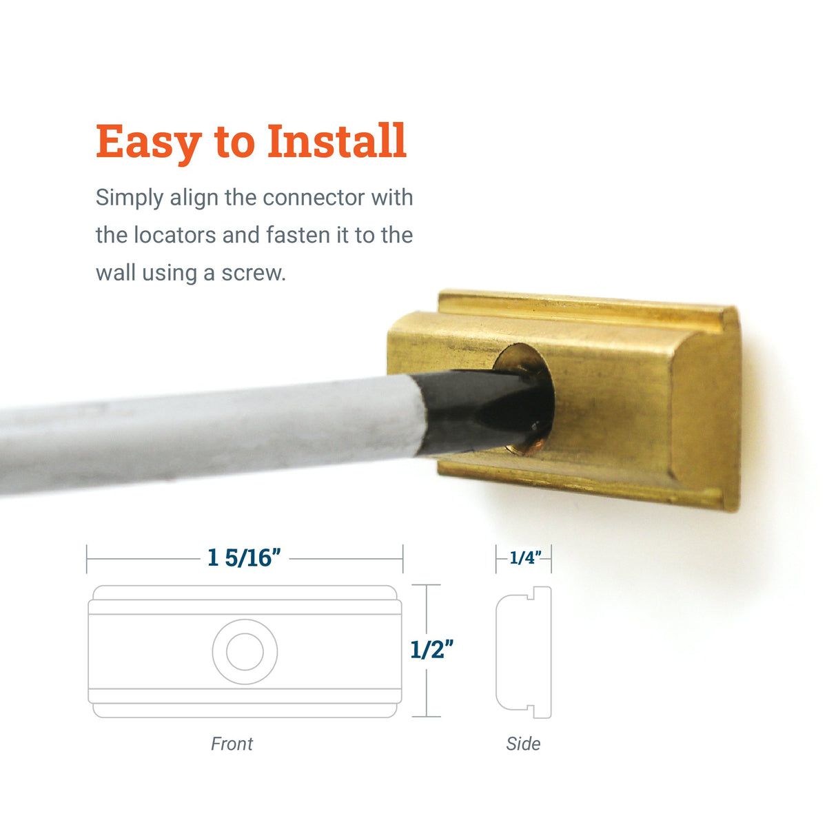 T100 Track Connector - GSW-T00C - Picture Hang Solutions