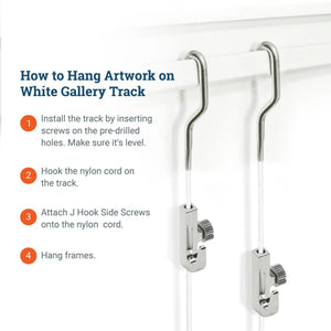 Track 101 Kit With Nylon Cords And Hardware - S-GSW-TR01-KITN - Picture Hang Solutions