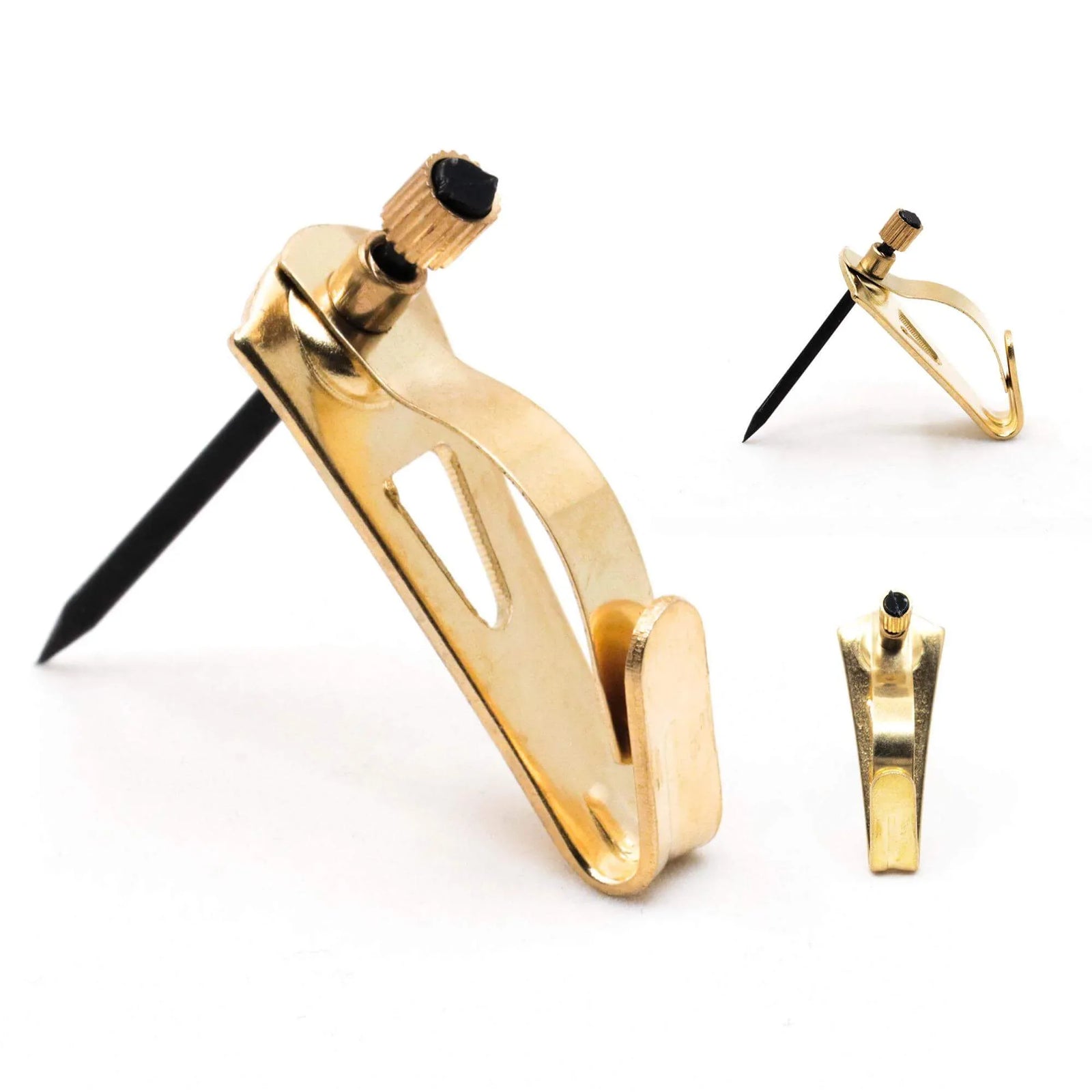 Tremor Hook 30 lb Brass - S-TH-30X - Picture Hang Solutions