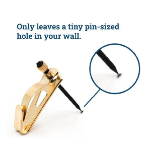 Tremor Hook 30 lb Brass - S-TH-30X - Picture Hang Solutions