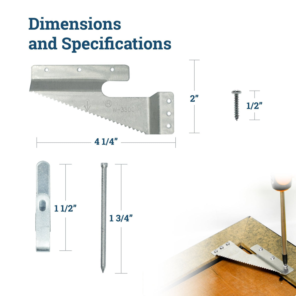 Wall Buddies Wood Large - 1 Pair - S-HWR-W-3300 - Picture Hang Solutions
