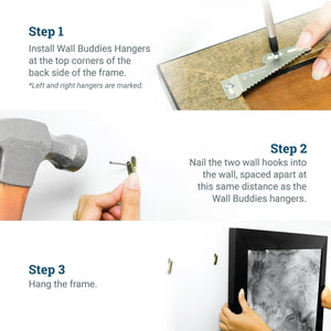 Wall Buddies Wood Small - 1 Pair - S-HWR-SW-4400 - Picture Hang Solutions