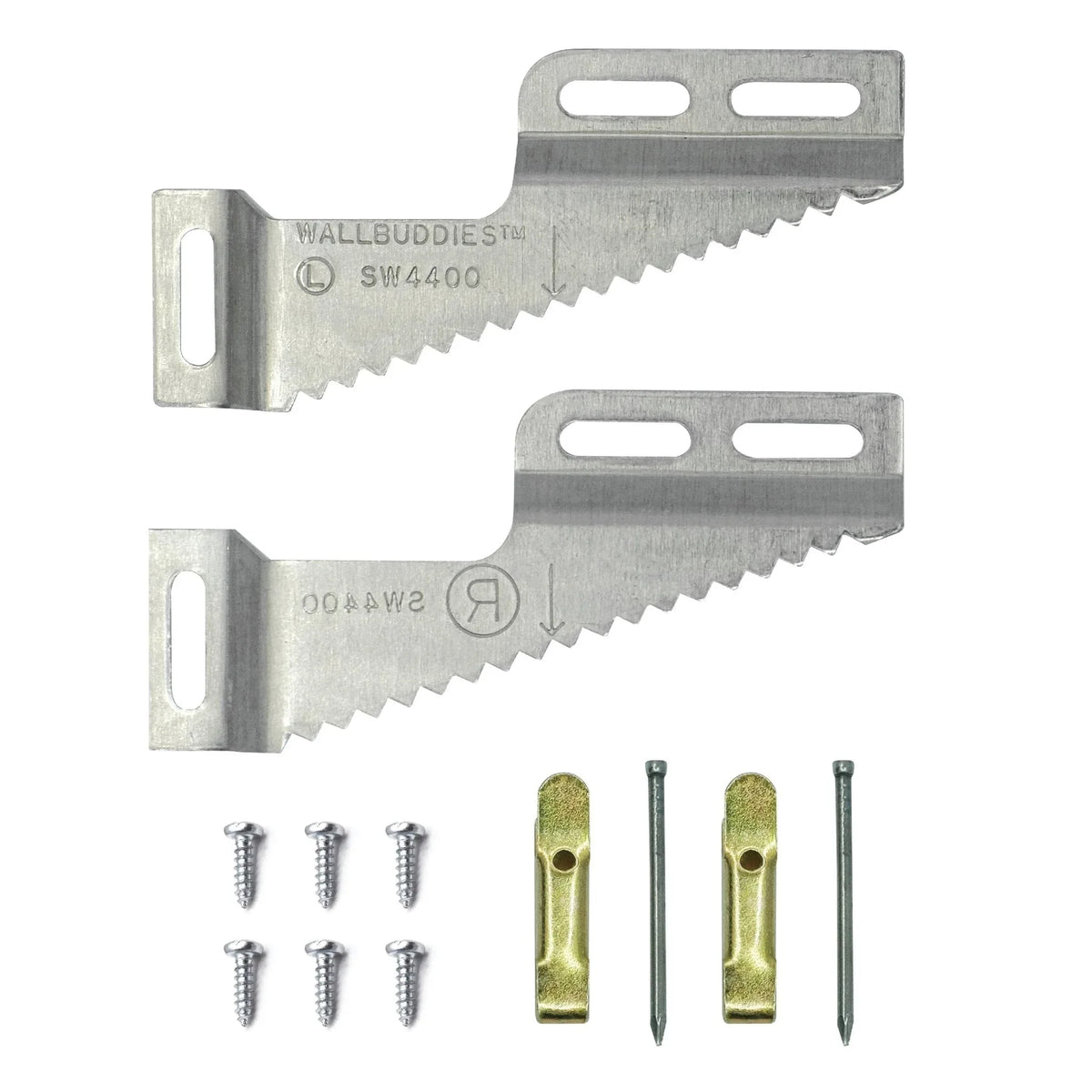 Wall Buddies Wood Small - 1 Pair - S-HWR-SW-4400 - Picture Hang Solutions