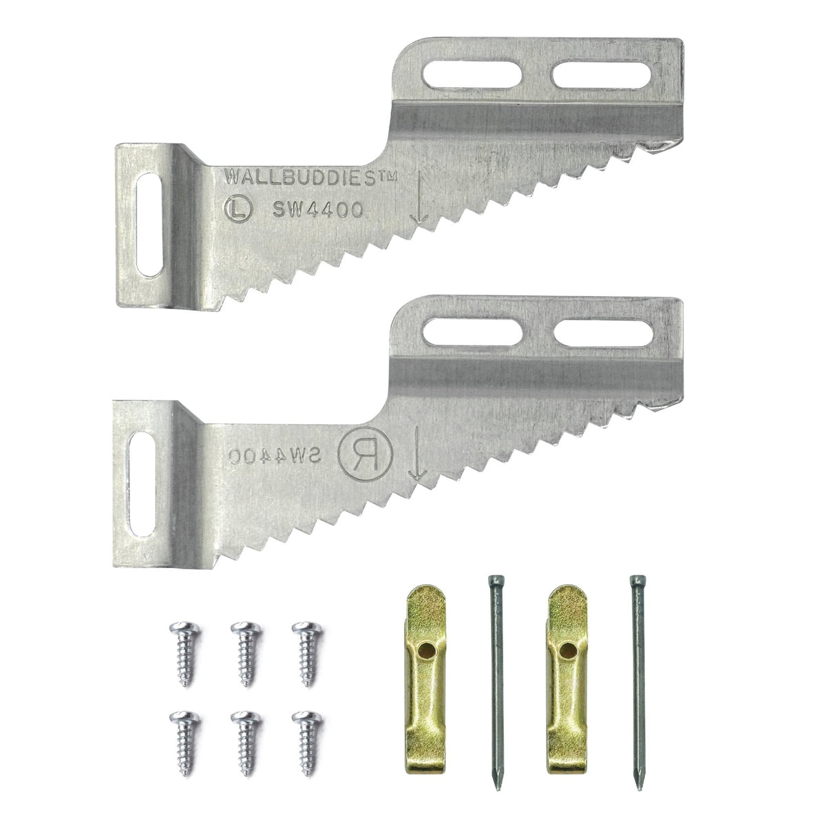 Wall Buddies Wood Small - 1 Pair - S-HWR-SW-4400 - Picture Hang Solutions