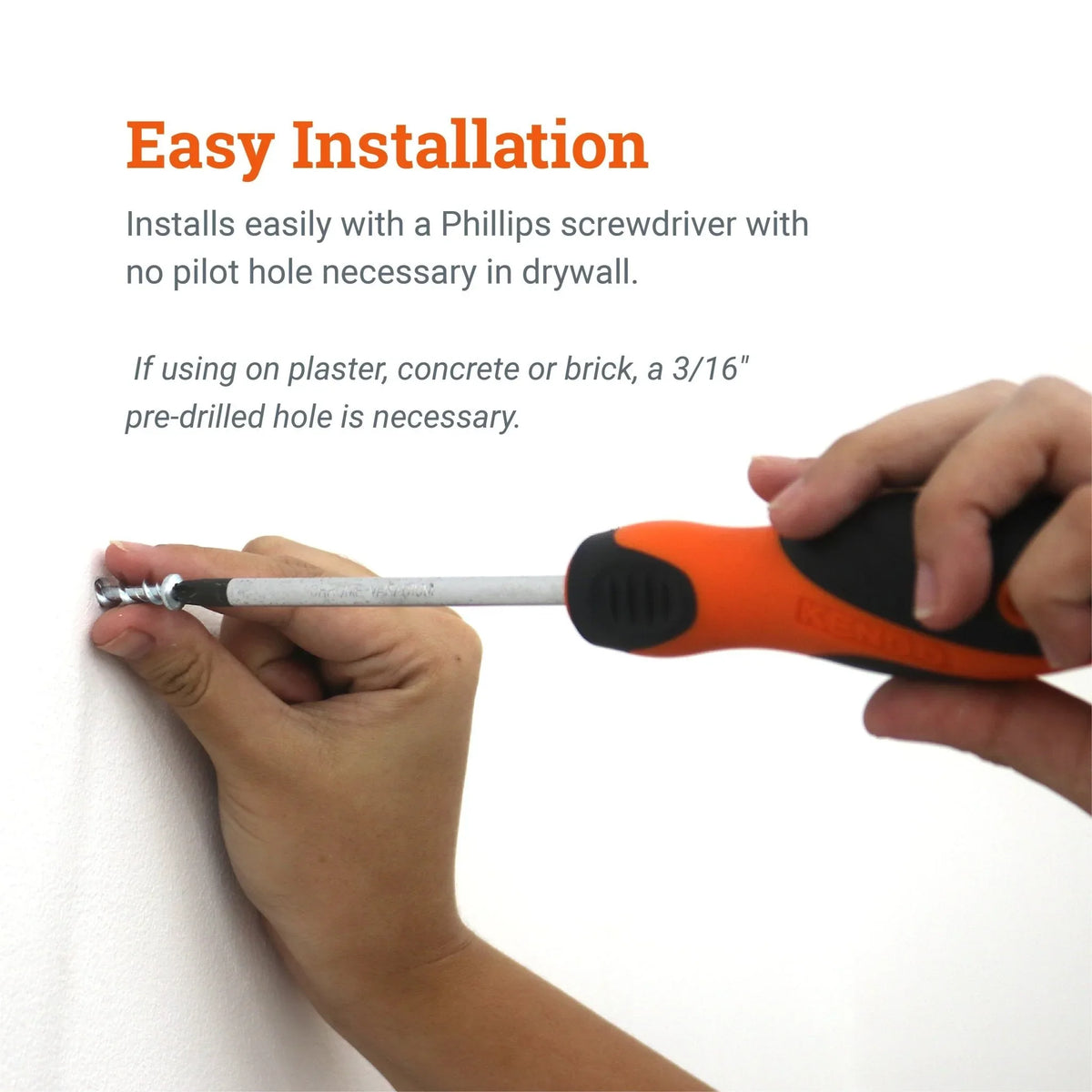 Wall Dog Screws - Best Wall Screws for Drywall, Plaster, and Masonry Wall - S-SC-WDSX - Picture Hang Solutions