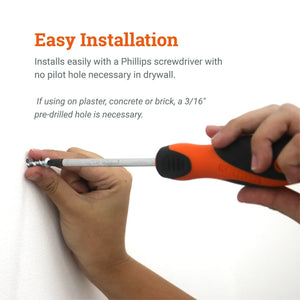 Wall Dog Screws - Best Wall Screws for Drywall, Plaster, and Masonry Wall - S-SC-WDSX - Picture Hang Solutions