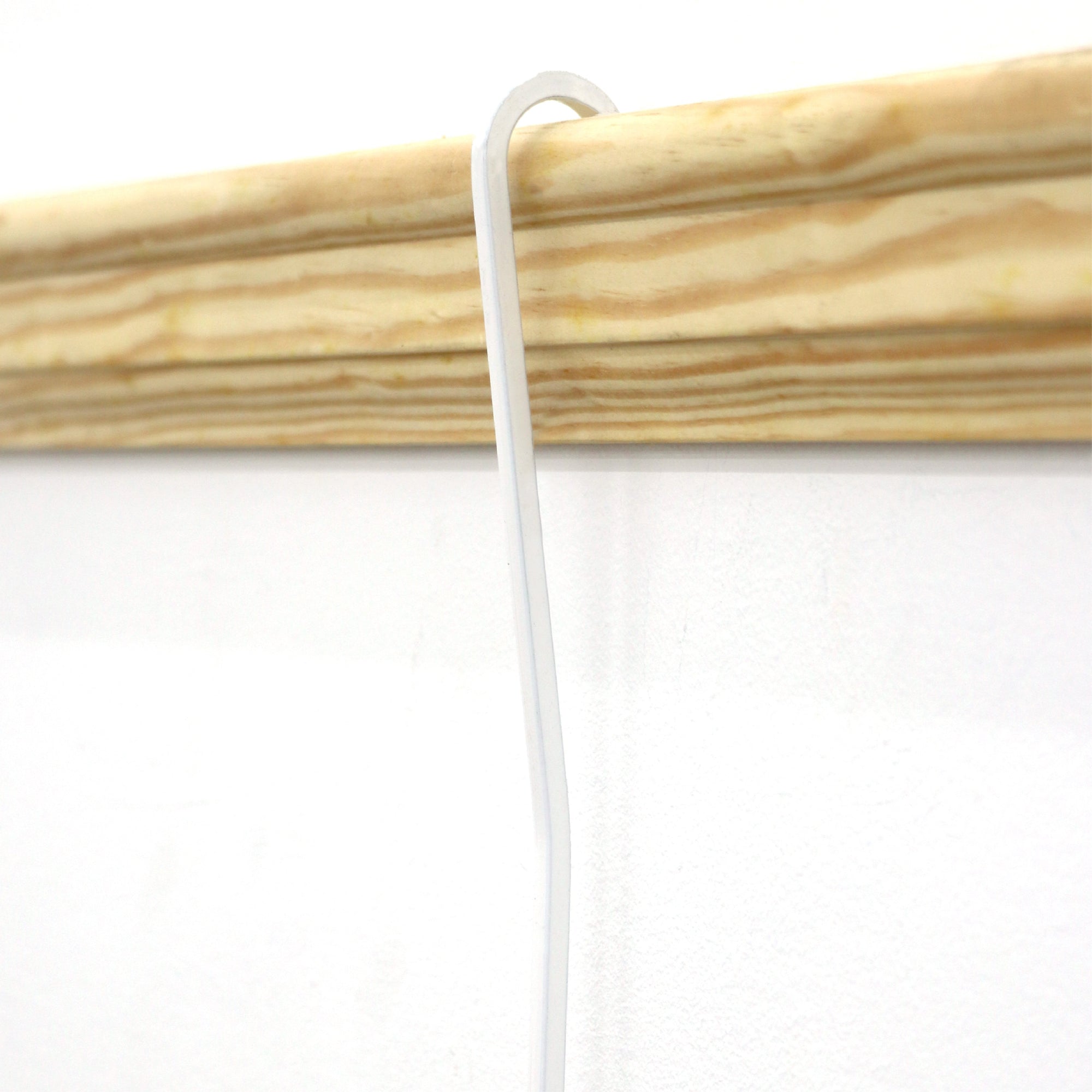 White Gallery Rod for Picture Rail Molding - 4 foot Rod for