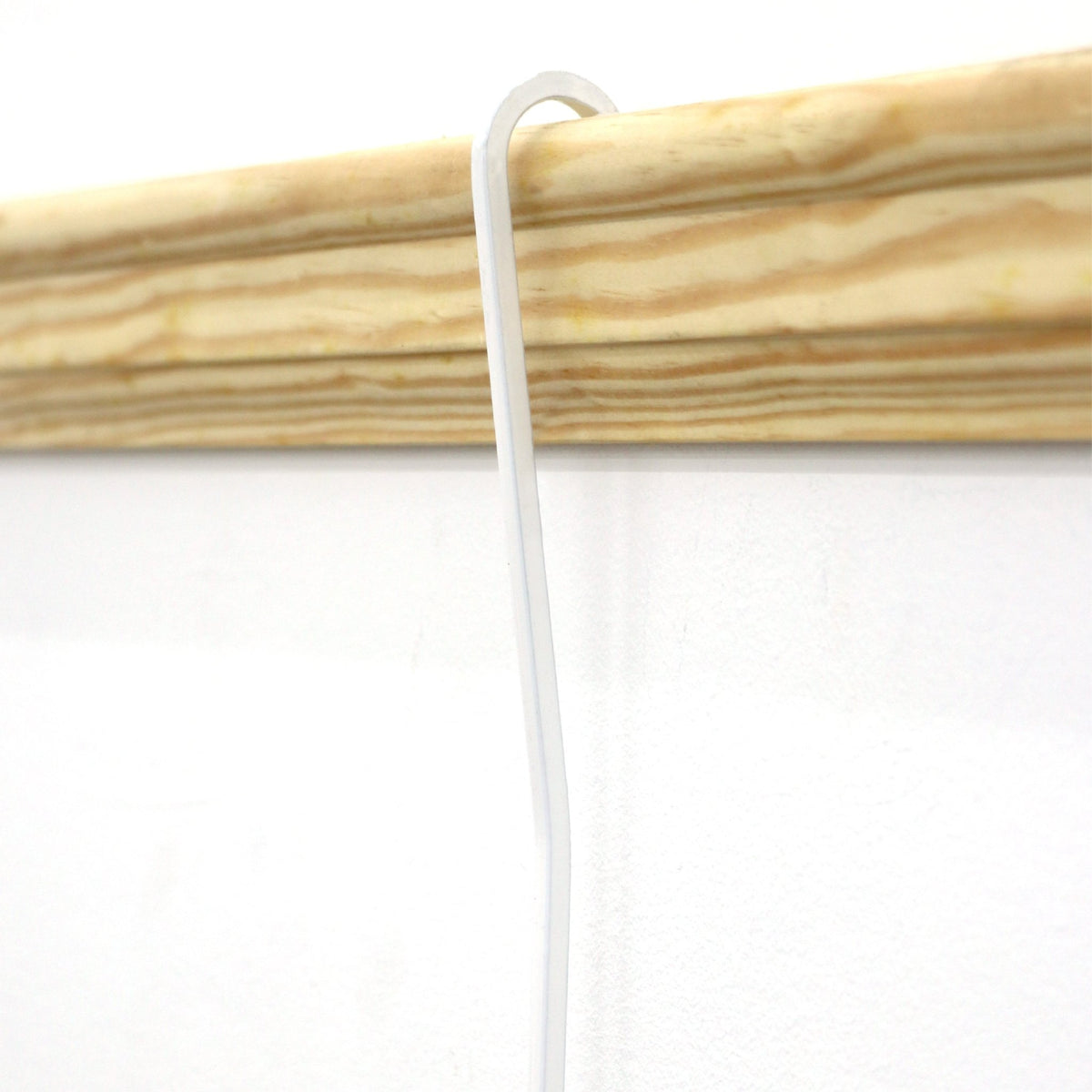 White Gallery Rod for Picture Rail Molding - 4 foot Rod for Hanging Multiple Frames and Photo Wall Collage - GS-OGRODW - Picture Hang Solutions