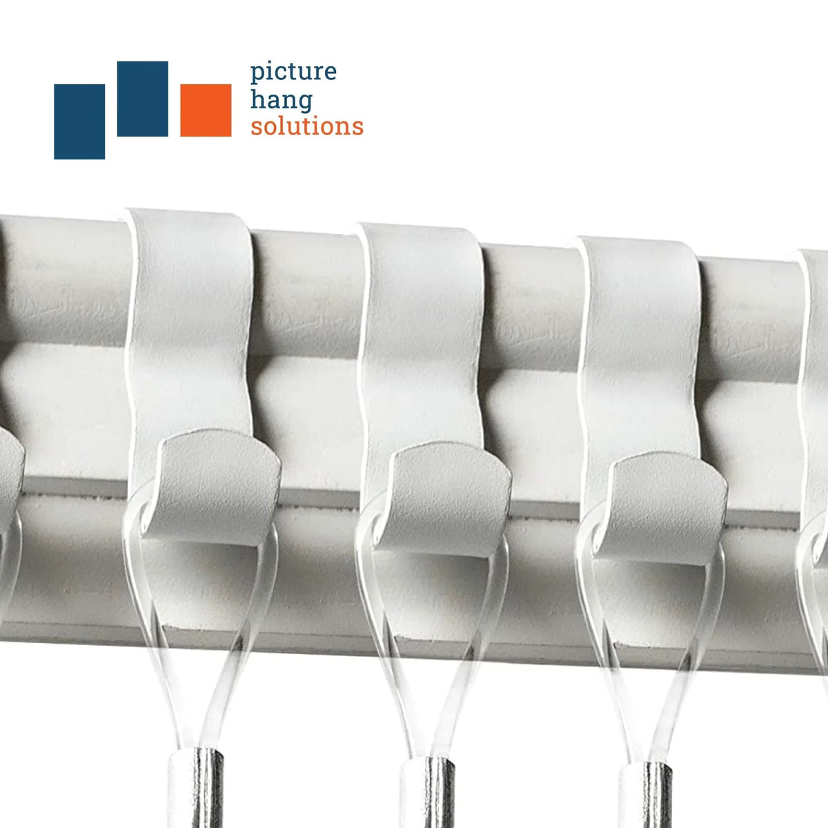 White Picture Rail Hook - S-HWR-2420X - Picture Hang Solutions