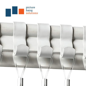 White Picture Rail Hook - S-HWR-2420X - Picture Hang Solutions
