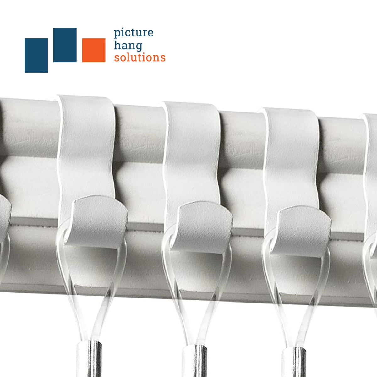 White Picture Rail Hook - S-HWR-2420X - Picture Hang Solutions