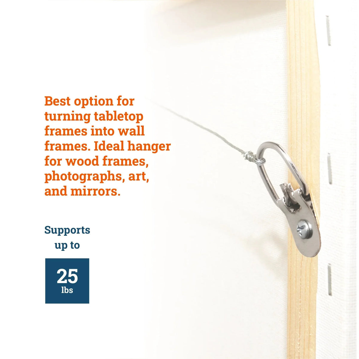 Wide 1 - Hole D - Ring - S-HWR-707X - Picture Hang Solutions