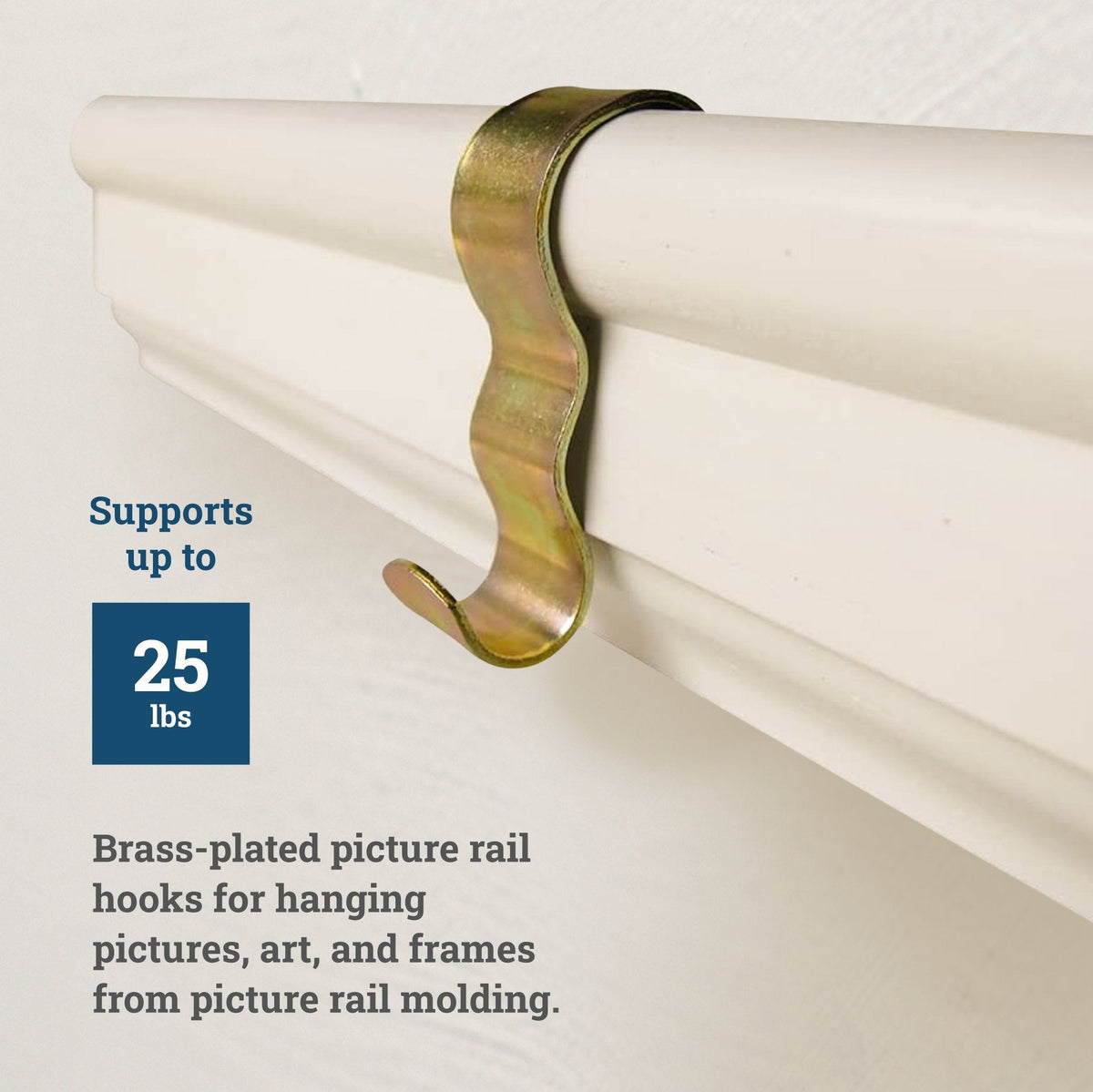 Wide Picture Rail Hook - S-HWR-2320X - Picture Hang Solutions