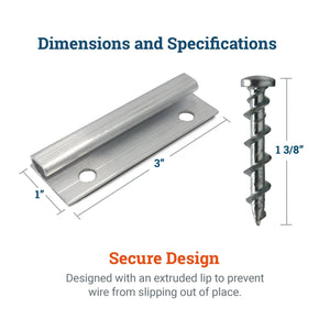 Wire Hanger 100 lbs - S-CLEAT-WD2X - Picture Hang Solutions
